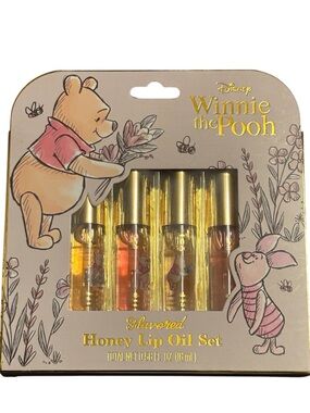 NWT•Disney Winnie the Pooh 4pc Honey Lip Oil Set